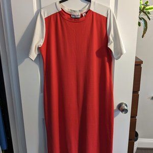 Sonnet James Quincy Dress in Watermelon, sz XL